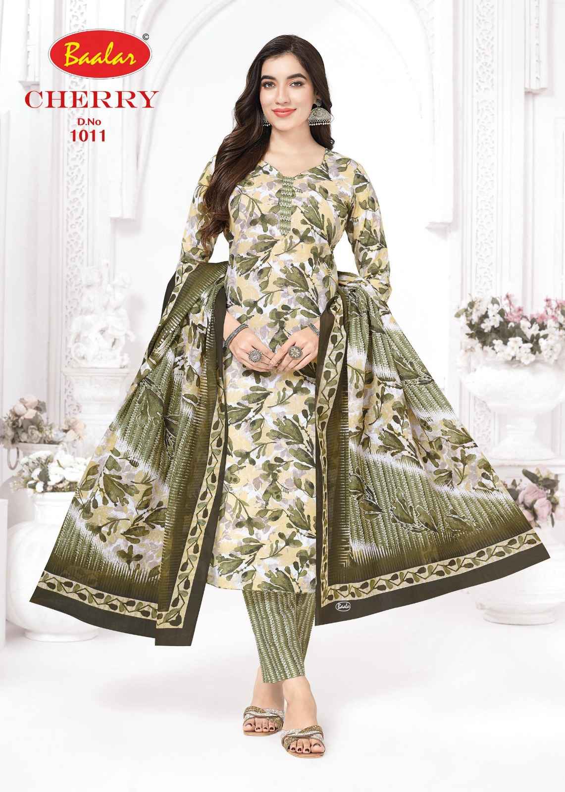 BAALAR CHERRY VOL-01 HEAVY LAWN COTTON PRINTED DRESS MATERIAL AT WHOLESALE PRICE