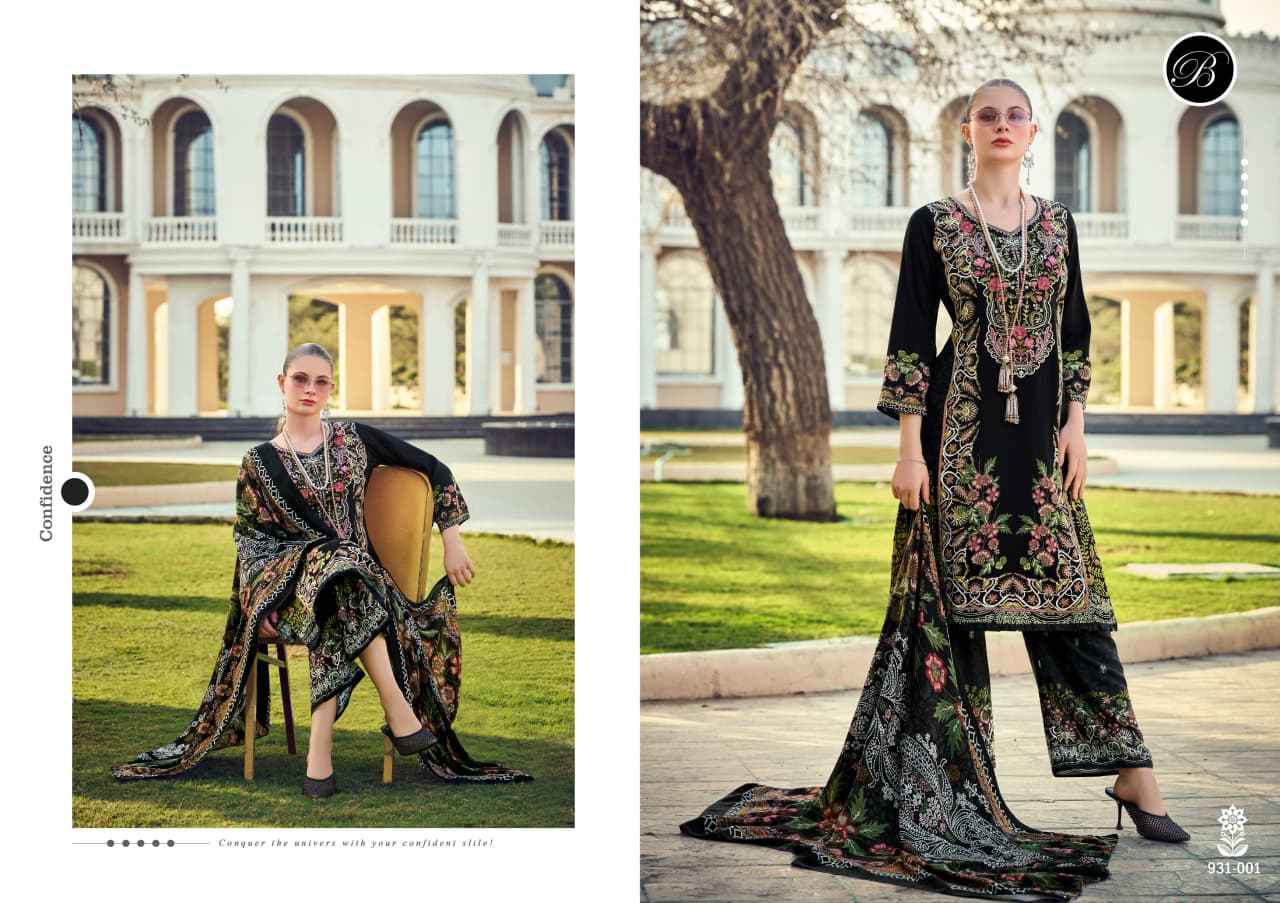 BELLIZA DILKHUSH VOL 2 PURE VISCOSE RAYON SELF EMBROIDERY DRESS MATERIAL AT WHOLESALE PRICE 