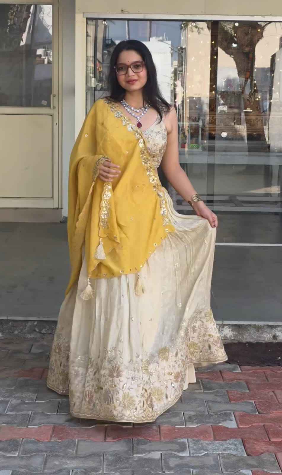 CHINON EMBROIDERY THREAD AND SEQUENCE WORK LEHENGA CHOLI TAPI-307 AT WHOLESALE PRICE