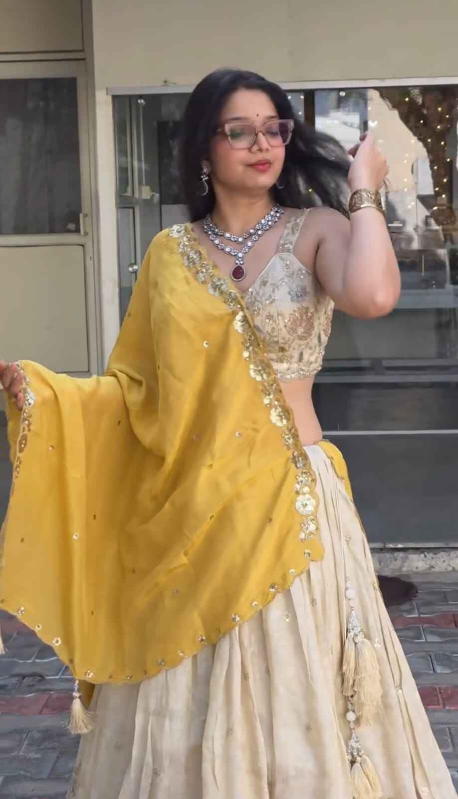 CHINON EMBROIDERY THREAD AND SEQUENCE WORK LEHENGA CHOLI TAPI-307 AT WHOLESALE PRICE