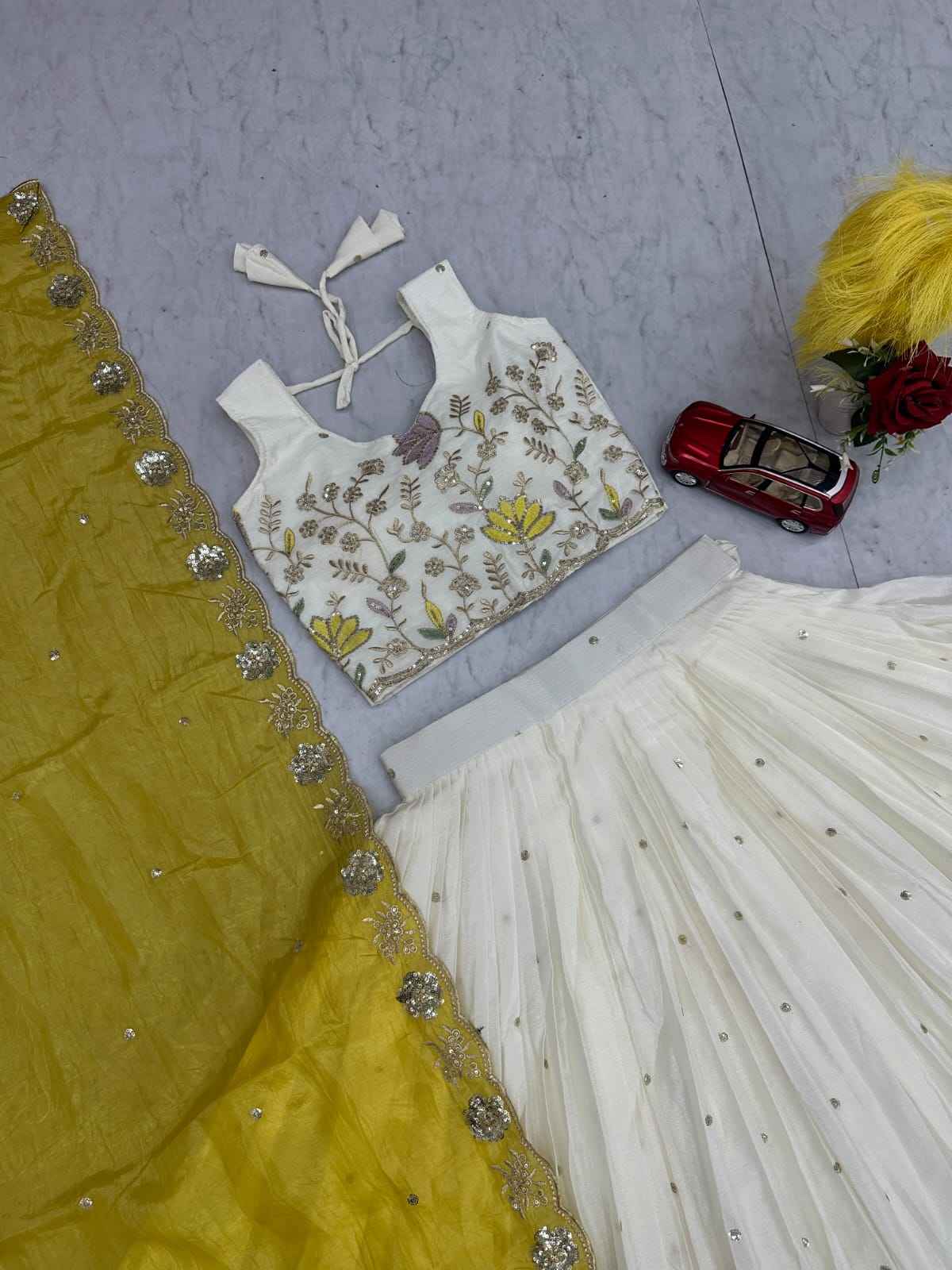 CHINON EMBROIDERY THREAD AND SEQUENCE WORK LEHENGA CHOLI TAPI-307 AT WHOLESALE PRICE