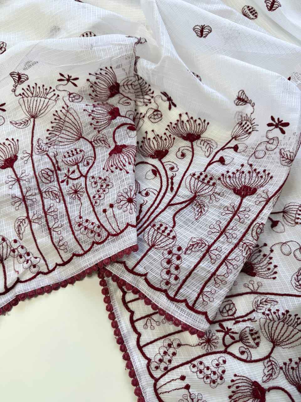 PREMIUM SOFT KOTA DORIYA MULTY THREAD WORK SAREE AT WHOLESALE PRICE