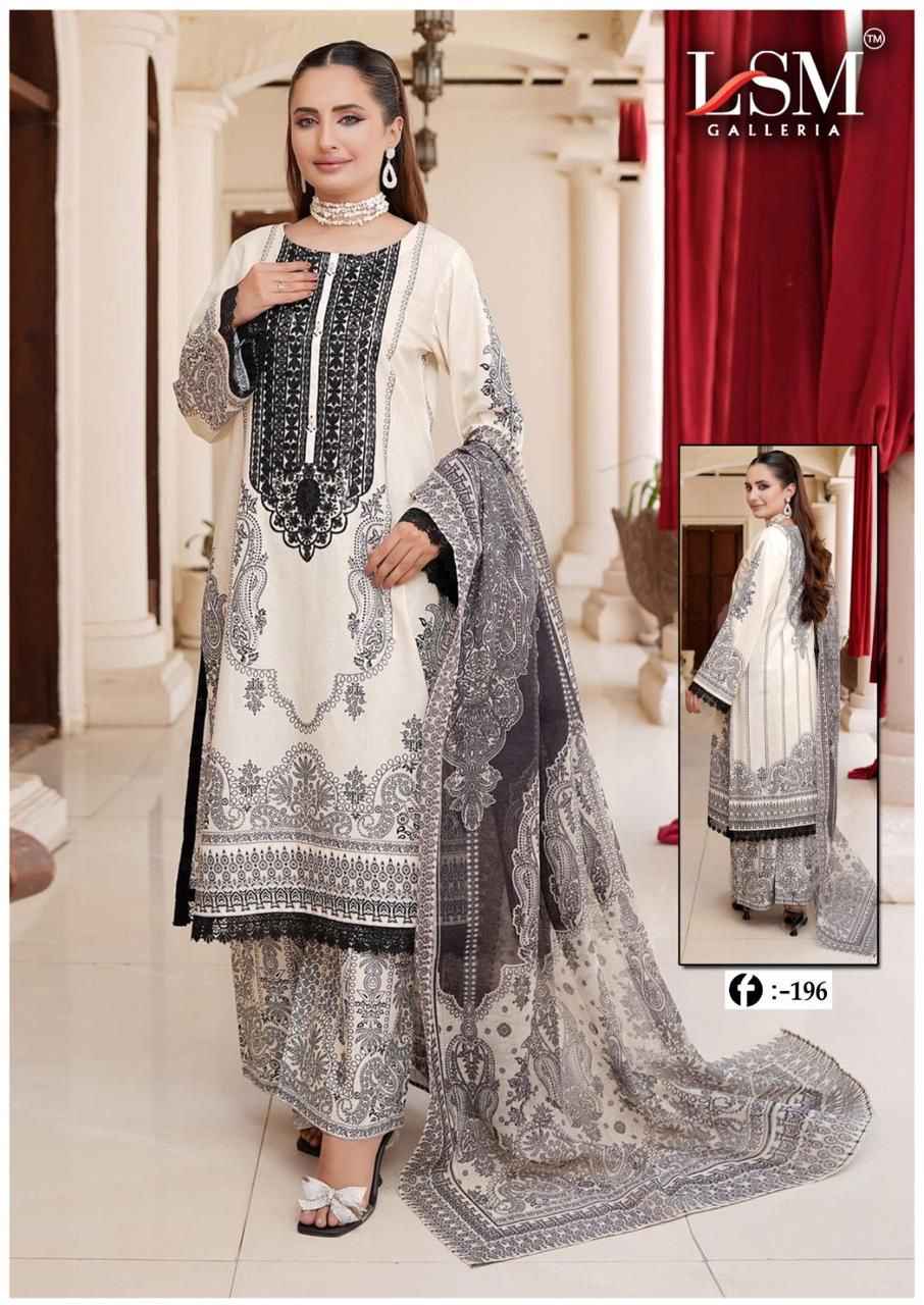 LSM FIRDOUS QUEEN VOL-19 EXCLUSIVE HEAVY LAWN DRESS MATERIAL AT WHOLESALE PRICE