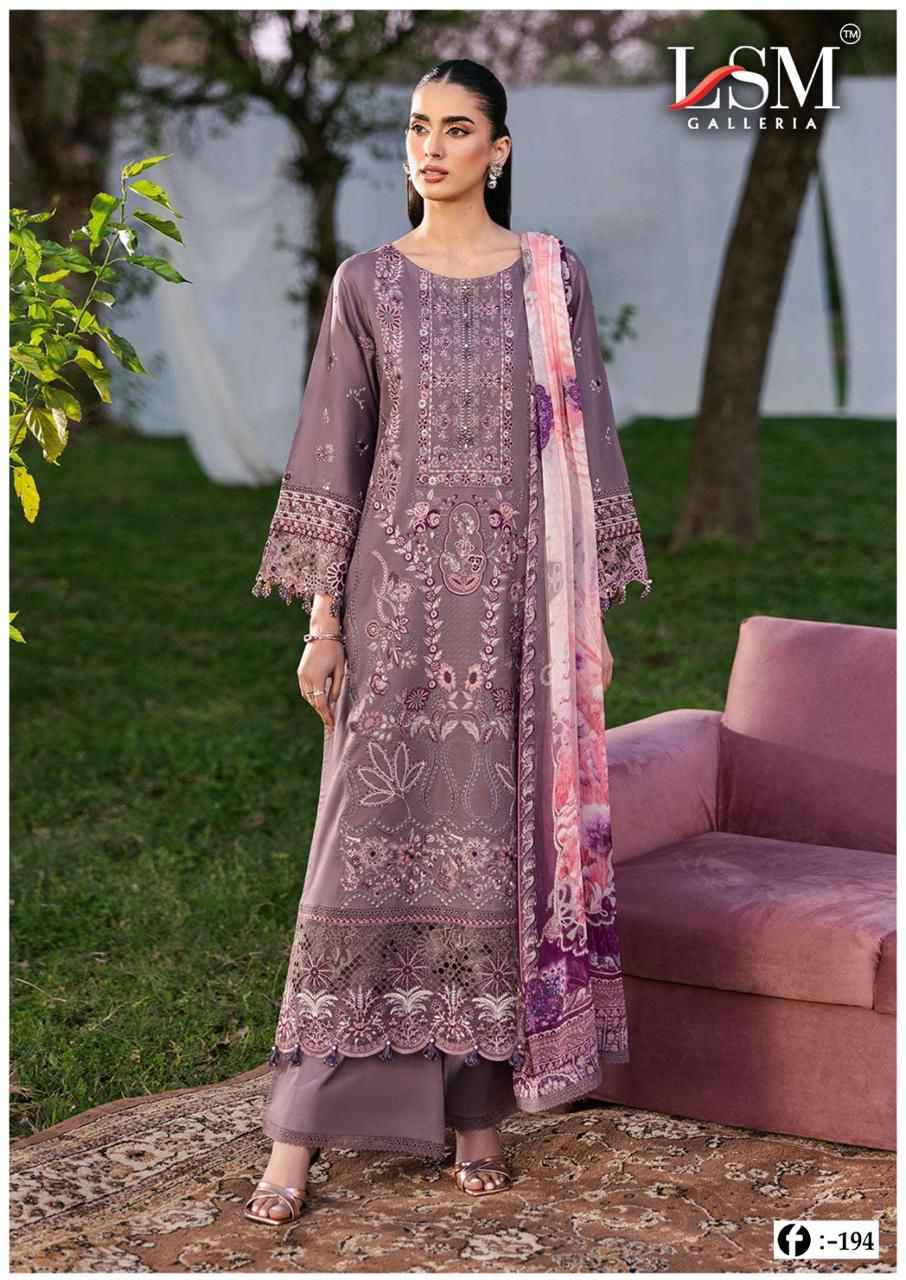 LSM FIRDOUS QUEEN VOL-19 EXCLUSIVE HEAVY LAWN DRESS MATERIAL AT WHOLESALE PRICE