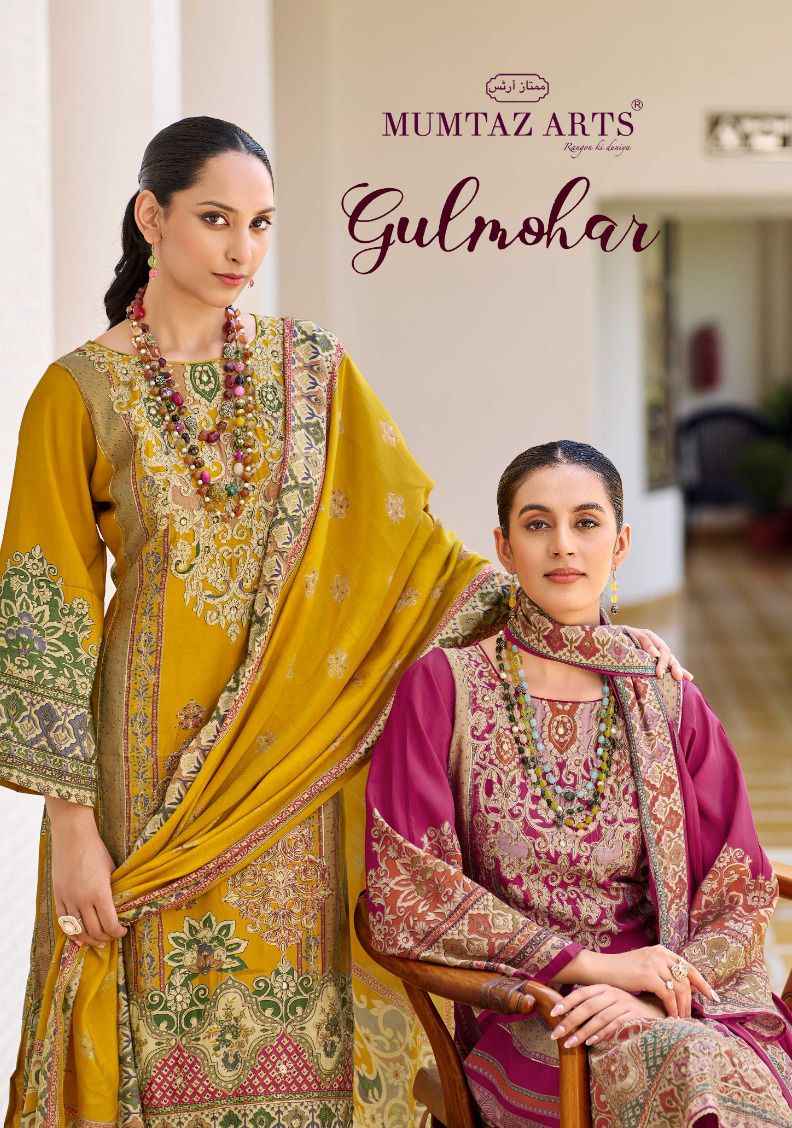 MUMTAZ GULMOHAR PURE VISCOSE MUSLINE DRESS MATERIAL AT WHOLESALE PRICE  