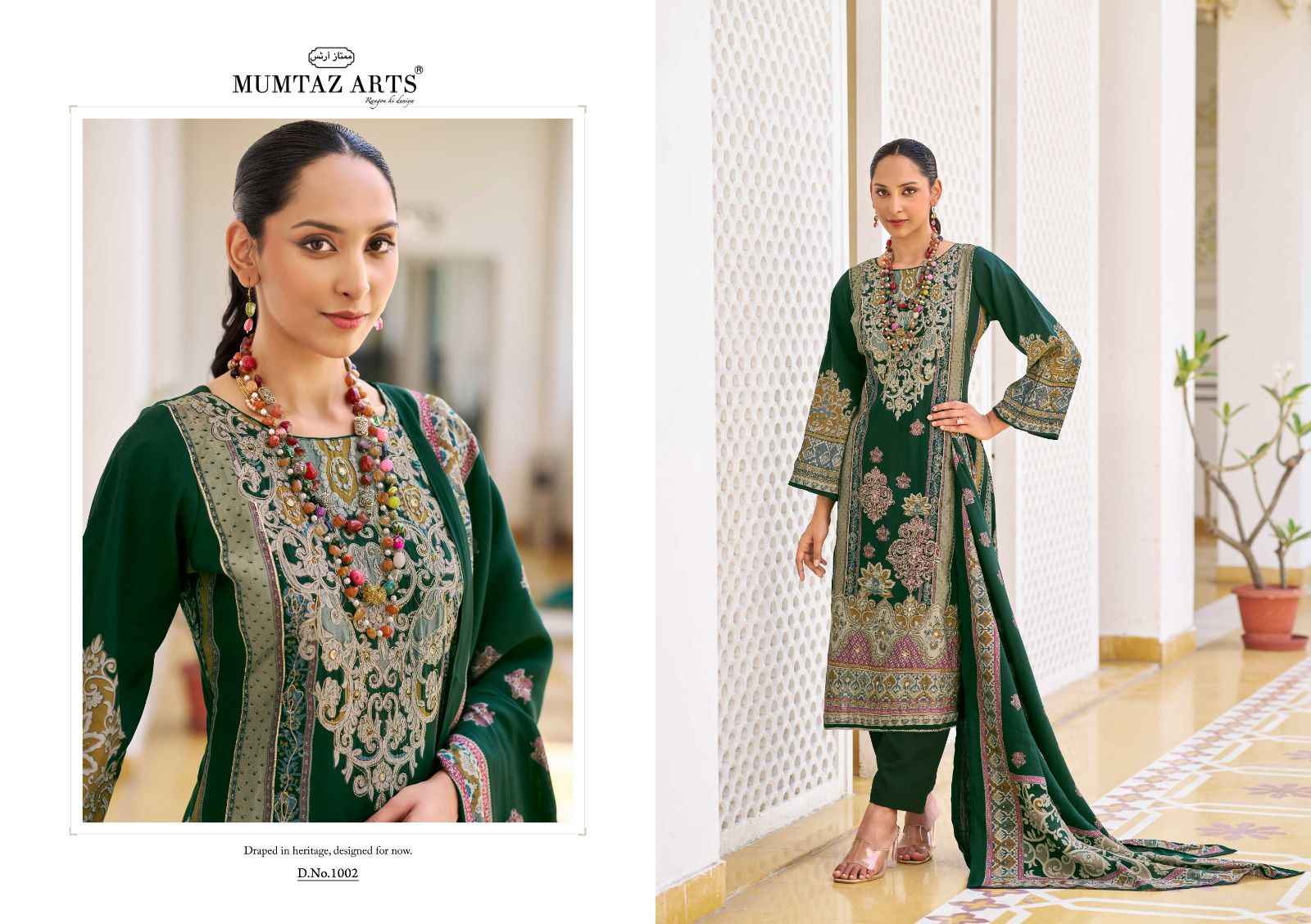 MUMTAZ GULMOHAR PURE VISCOSE MUSLINE DRESS MATERIAL AT WHOLESALE PRICE  