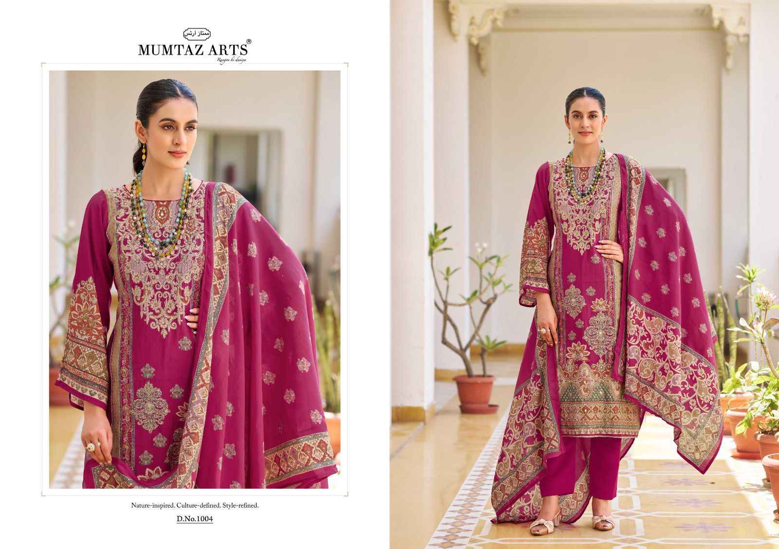 MUMTAZ GULMOHAR PURE VISCOSE MUSLINE DRESS MATERIAL AT WHOLESALE PRICE  