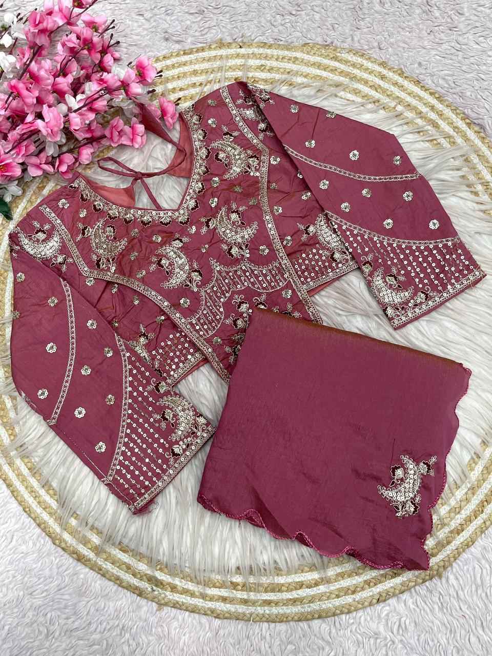 NC SATTIN TWO TON DESIGNER BEEDS WORK SAREE AT WHOLESALE PRICE  