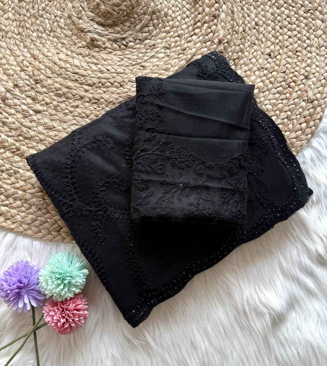 SOFT BUTTERFLY NET HEAVY THREAD AND DIAMOND WORK SAREE AT WHOLESALE PRICE 