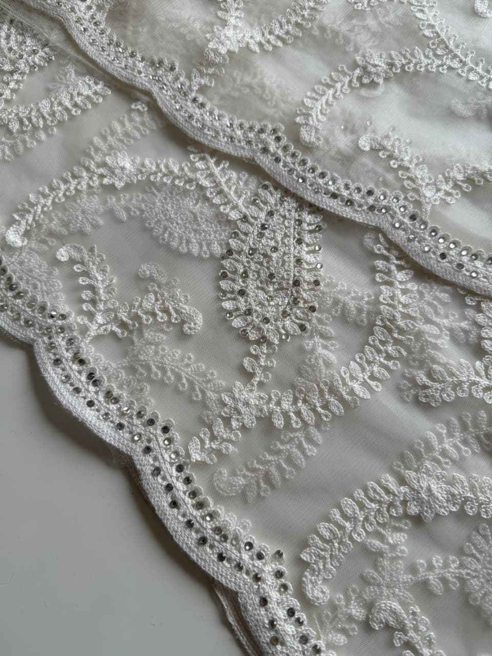 SOFT BUTTERFLY NET HEAVY THREAD AND DIAMOND WORK SAREE AT WHOLESALE PRICE 