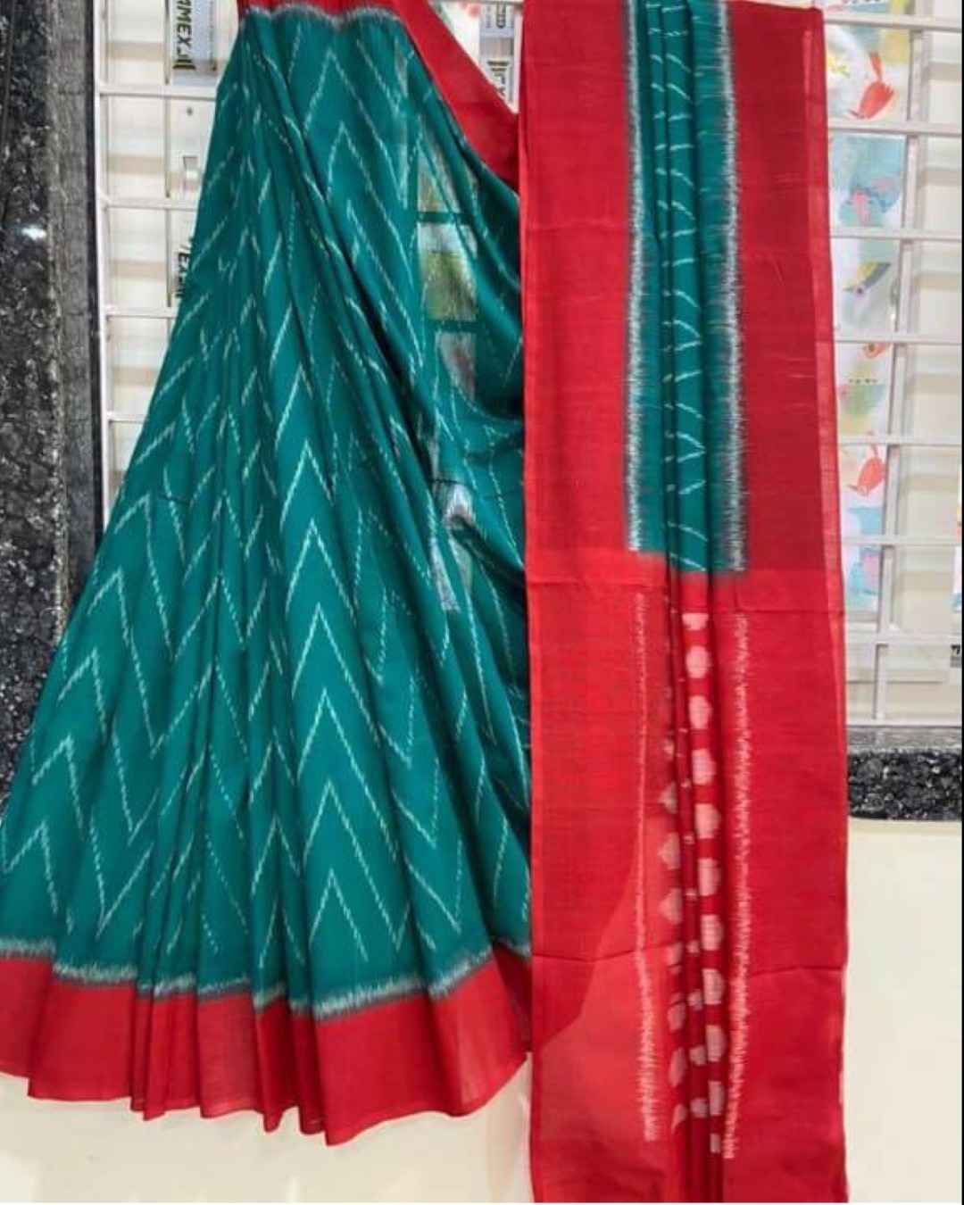 PLAIN LINEN DIGITAL PRINTED SAREE CODE MG171 AT WHOLESALE PRICE