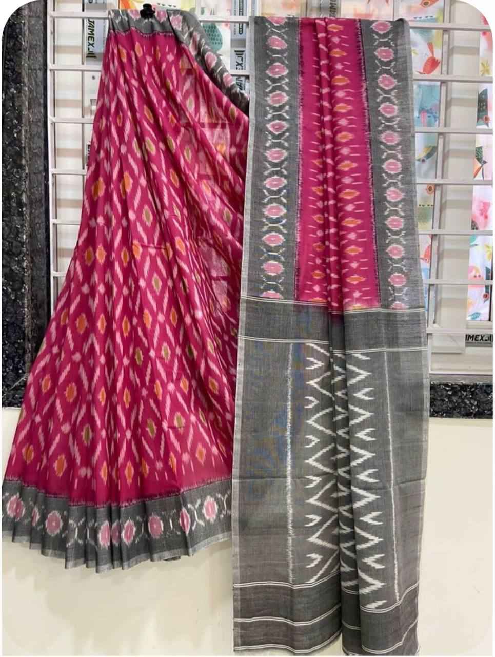 PLAIN LINEN DIGITAL PRINTED SAREE CODE MG217 AT WHOLESALE PRICE