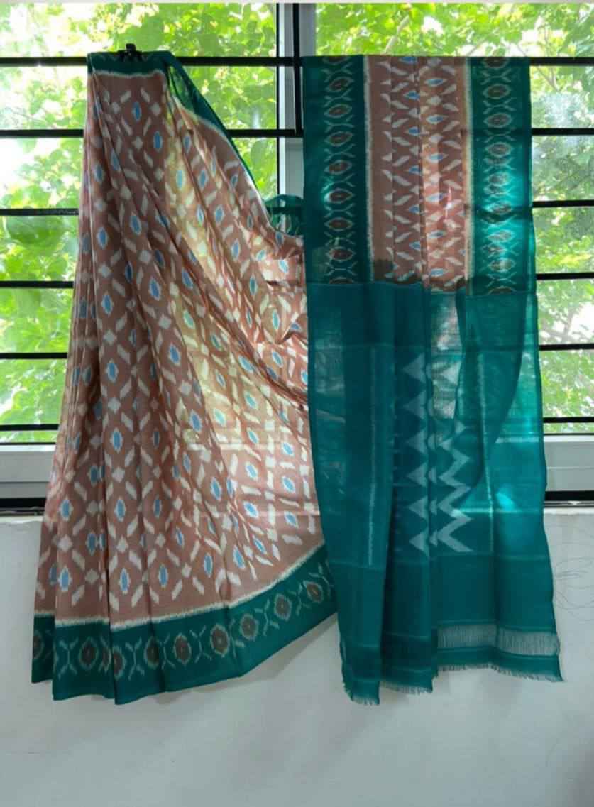 PLAIN LINEN DIGITAL PRINTED SAREE CODE MG217 AT WHOLESALE PRICE
