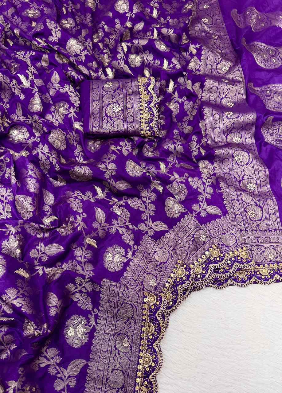 PURE KHADI DOLLA COTTAN MINAKARI WEAVING SAREE AT WHOLESALE PRICE