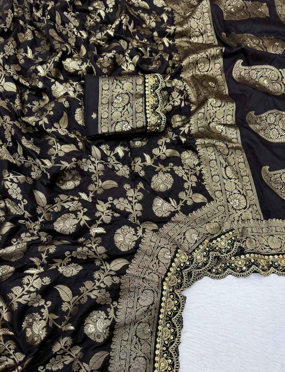 PURE KHADI DOLLA COTTAN MINAKARI WEAVING SAREE AT WHOLESALE PRICE