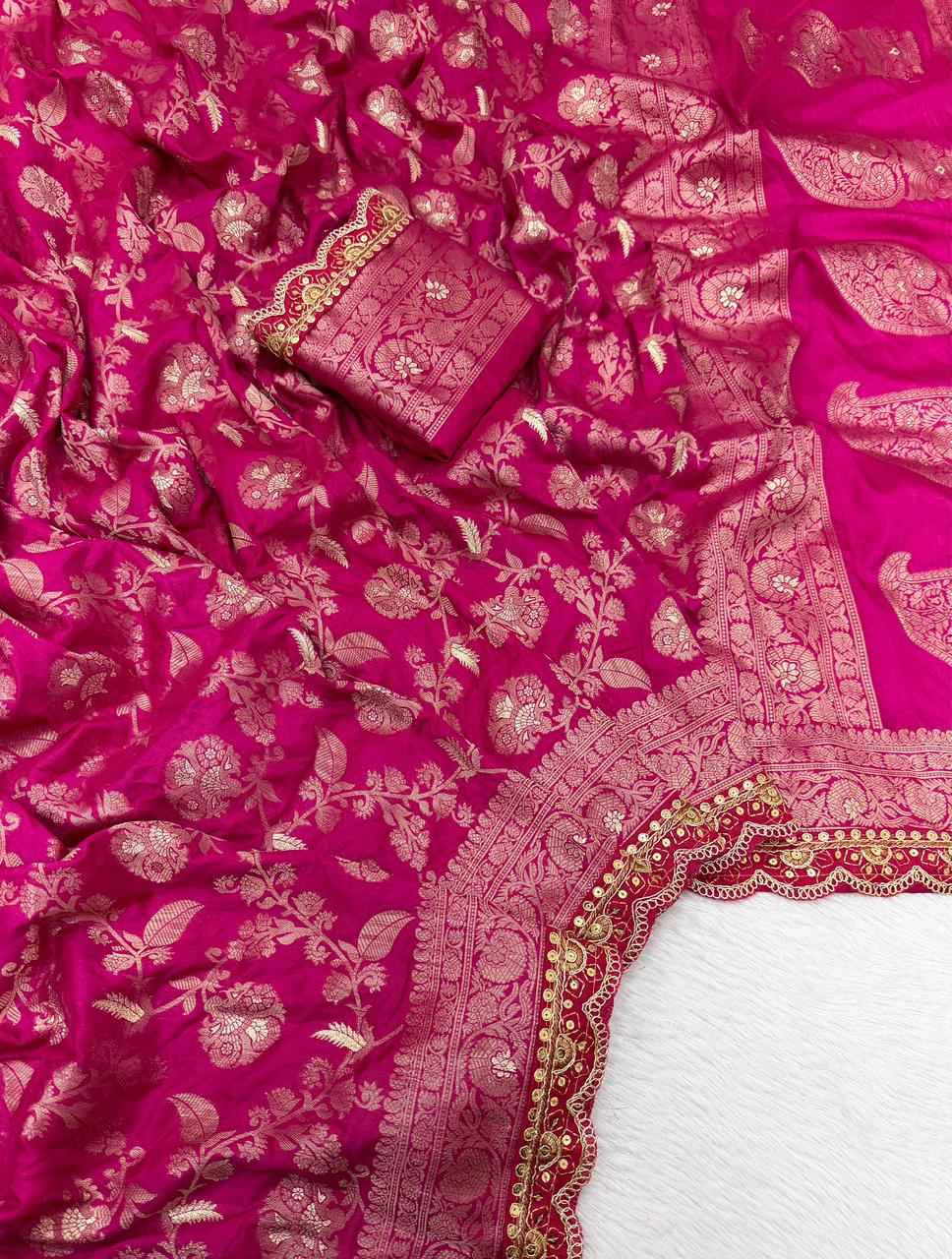 PURE KHADI DOLLA COTTAN MINAKARI WEAVING SAREE AT WHOLESALE PRICE