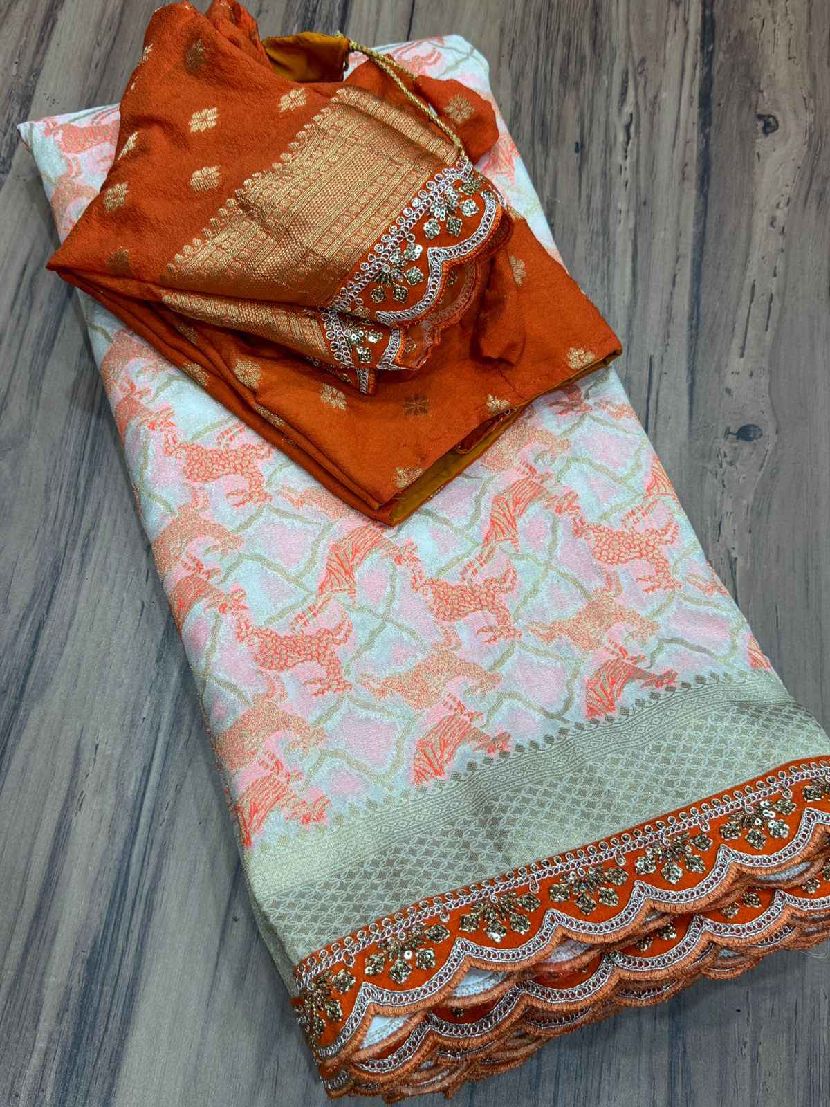 PURE KHADI SILK PICHWAI RICH JARI WEAVING SAREE AT WHOLESALE PRICE