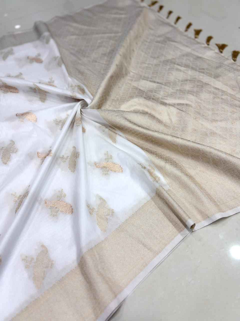 PURE SOFT DOLLA KHADI SILK RICH ZARI PICHWAI WOOVEN SAREE AT WHOLESALE PRICE 