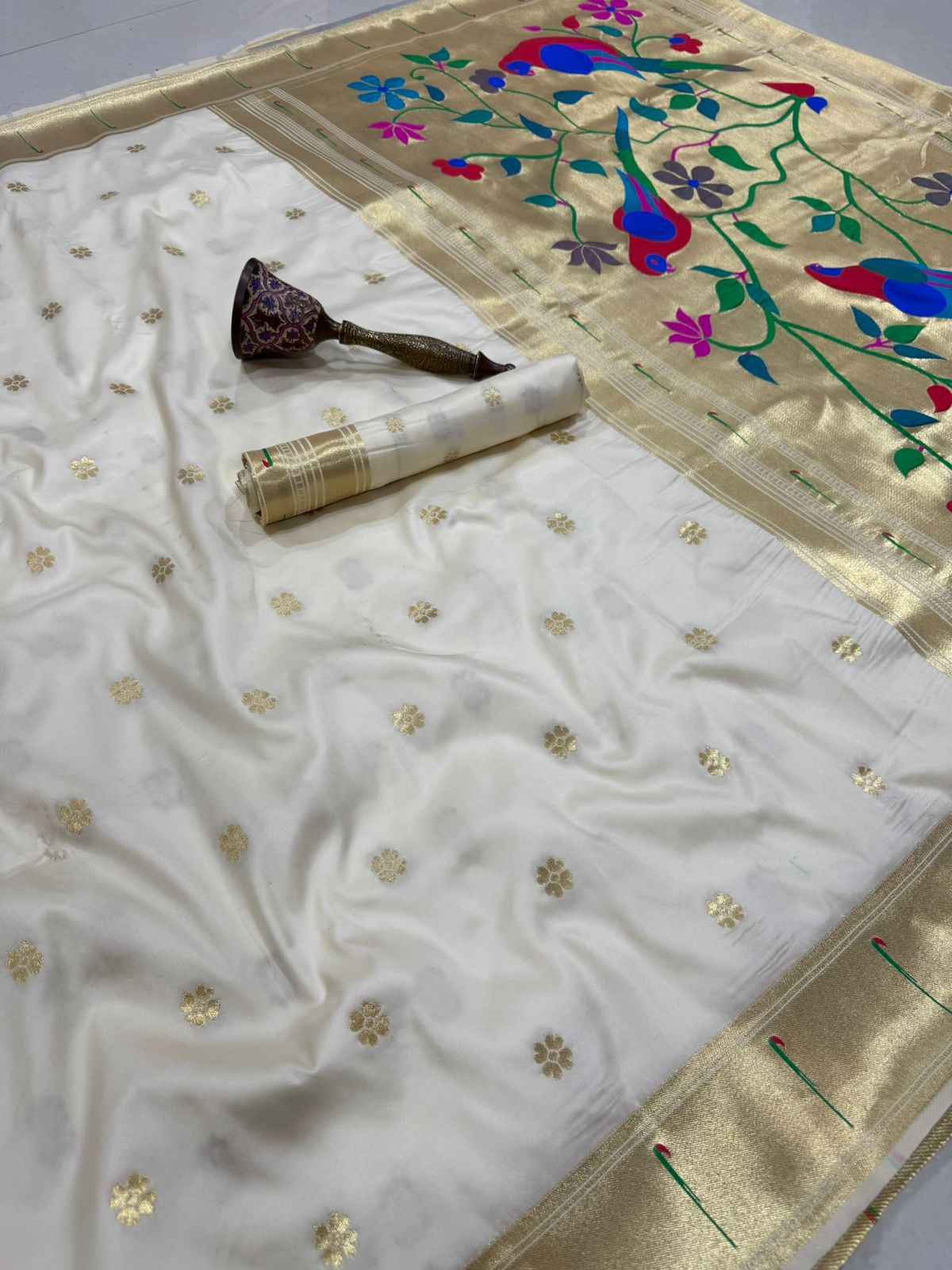 PURE SOFT KANCHIVRAM PETHANI SILK MUNIYA ZARI WEAVING SAREE AT WHOLESALE PRICE