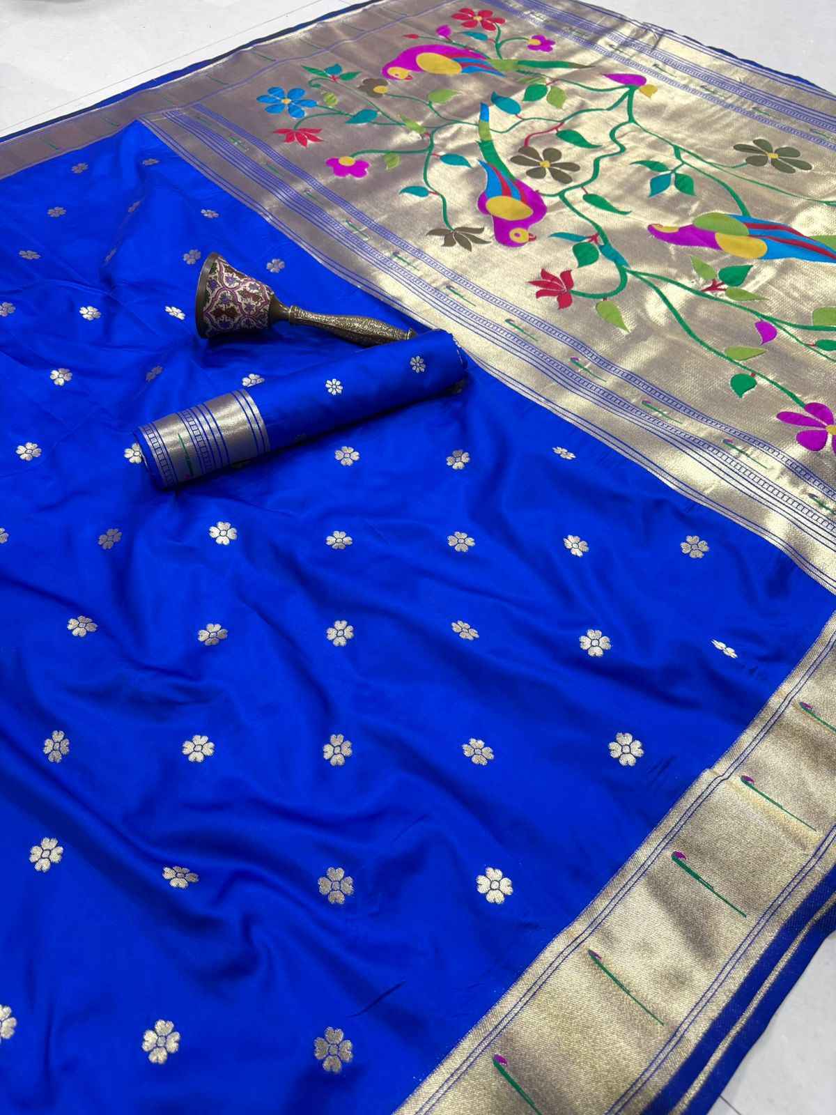 PURE SOFT KANCHIVRAM PETHANI SILK MUNIYA ZARI WEAVING SAREE AT WHOLESALE PRICE