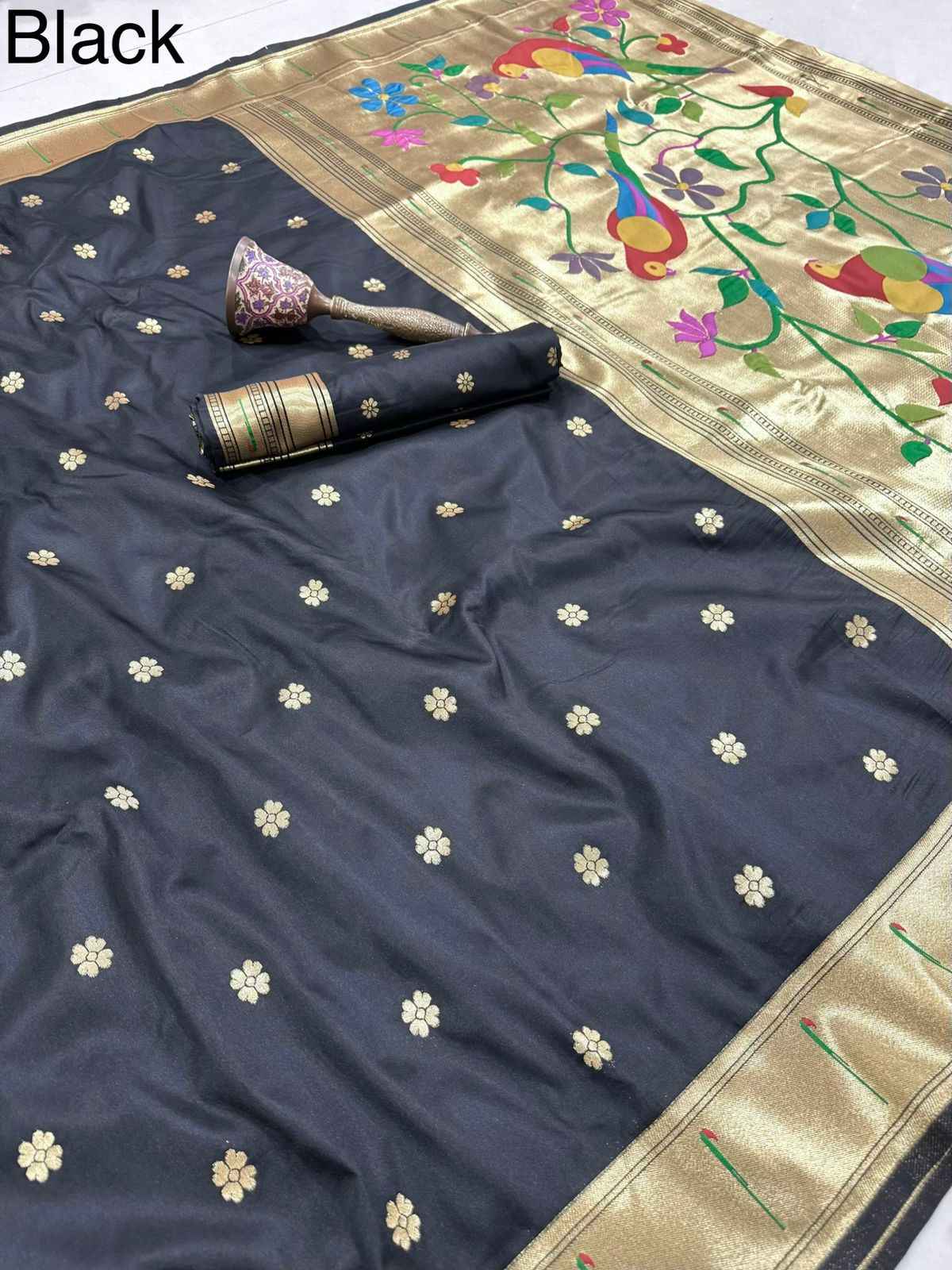 PURE SOFT KANCHIVRAM PETHANI SILK MUNIYA ZARI WEAVING SAREE AT WHOLESALE PRICE