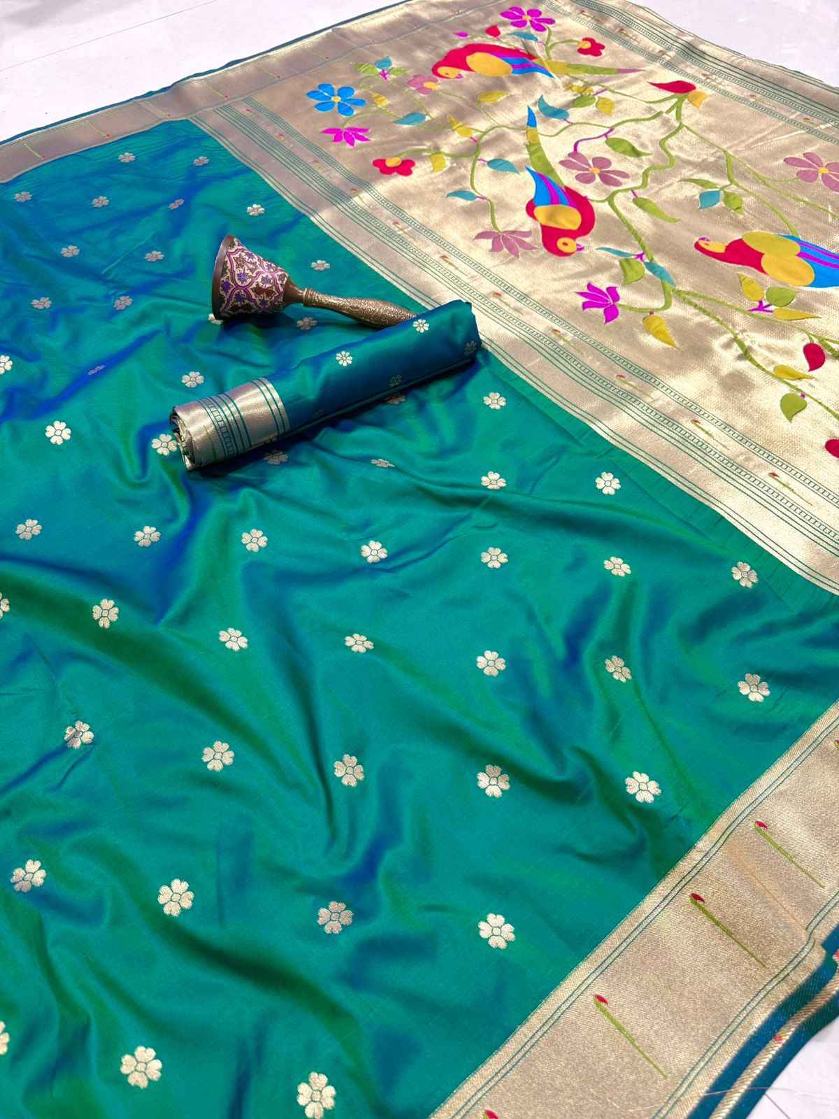 PURE SOFT KANCHIVRAM PETHANI SILK MUNIYA ZARI WEAVING SAREE AT WHOLESALE PRICE