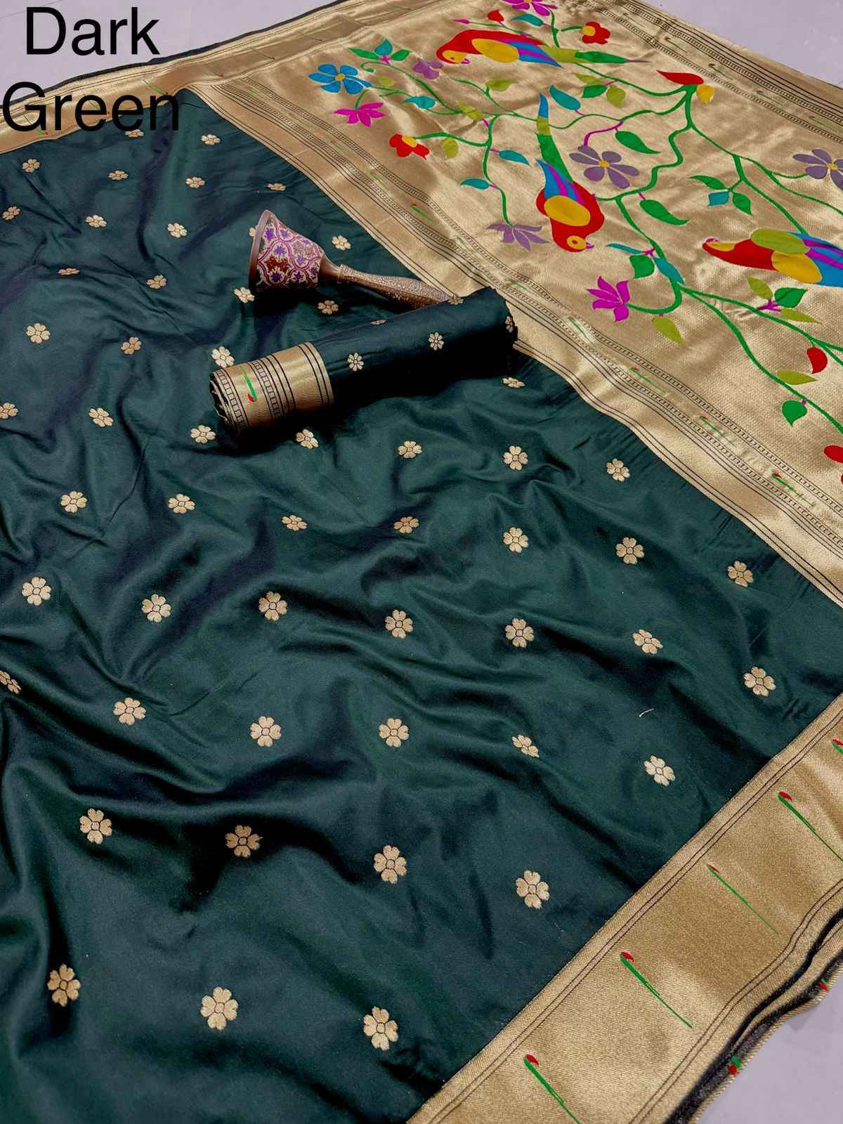 PURE SOFT KANCHIVRAM PETHANI SILK MUNIYA ZARI WEAVING SAREE AT WHOLESALE PRICE