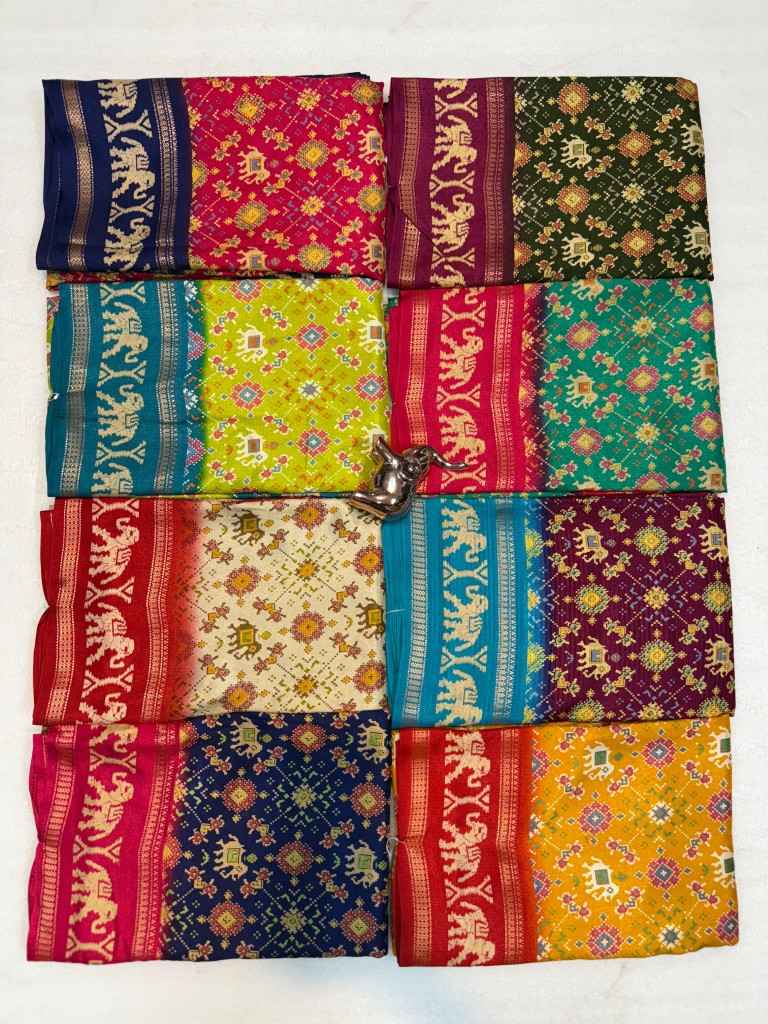 PURE SOFT TUSSER PATOLA PRINTED SAREE AT WHOLESALE PRICE