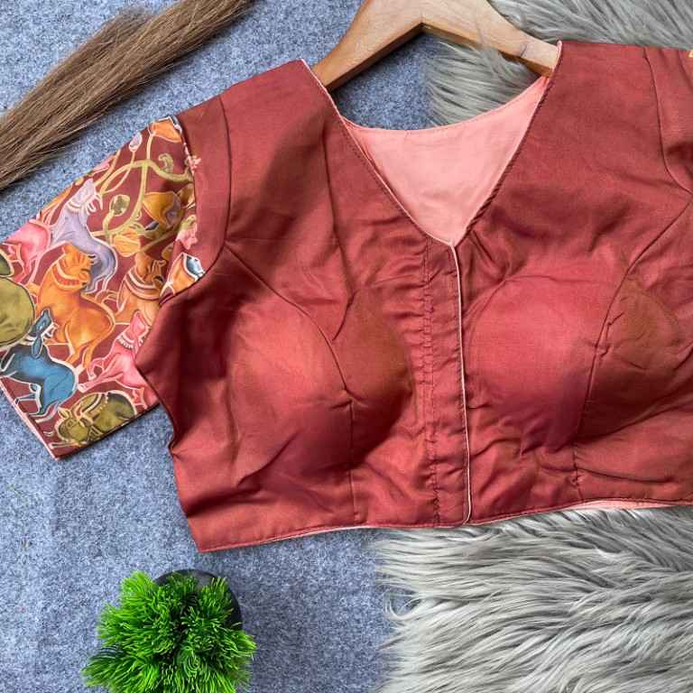 PURE TISSUE SILK READYMADE BLOUSE AT WHOLESALE PRICE