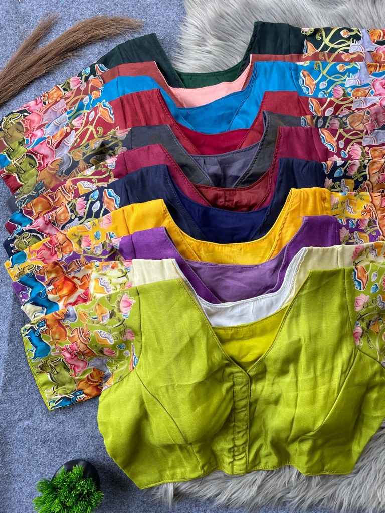 PURE TISSUE SILK READYMADE BLOUSE AT WHOLESALE PRICE