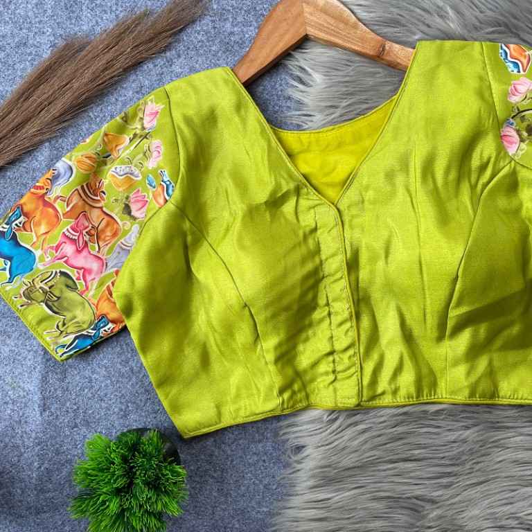 PURE TISSUE SILK READYMADE BLOUSE AT WHOLESALE PRICE