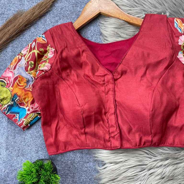 PURE TISSUE SILK READYMADE BLOUSE AT WHOLESALE PRICE