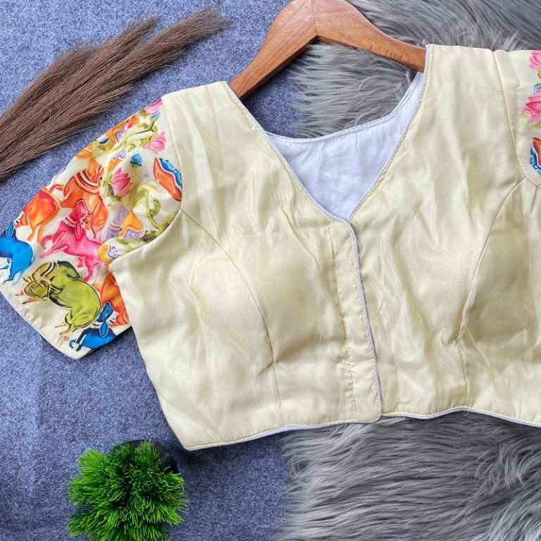PURE TISSUE SILK READYMADE BLOUSE AT WHOLESALE PRICE