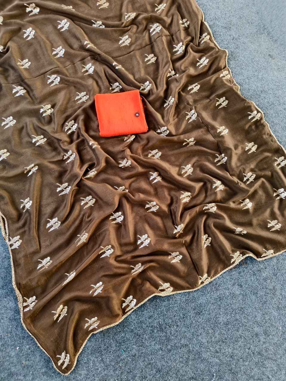 PURE VISCOSE CHIFFON GEORGETTE MEENAKARI WEAVING SAREE AT WHOLESALE PRICE