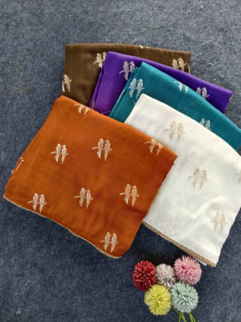 PURE VISCOSE CHIFFON GEORGETTE MEENAKARI WEAVING SAREE AT WHOLESALE PRICE