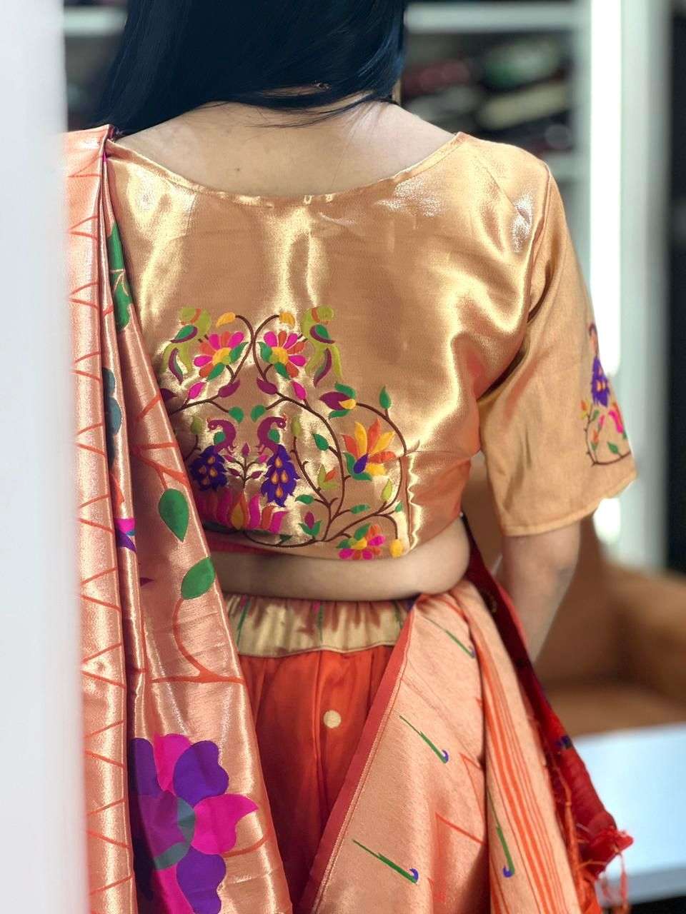 SOFT BANARASI PAITHANI SILK WEAVING LEHENGA CHOLI AT WHOLESALE PRICE