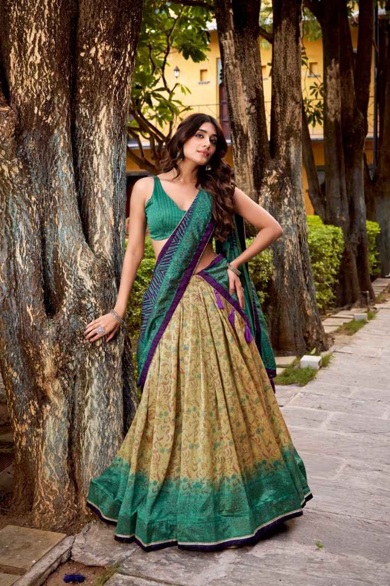 VICHITRA SILK PRINTED LEHENGA CHOLI AT WHOLESALE PRICE
