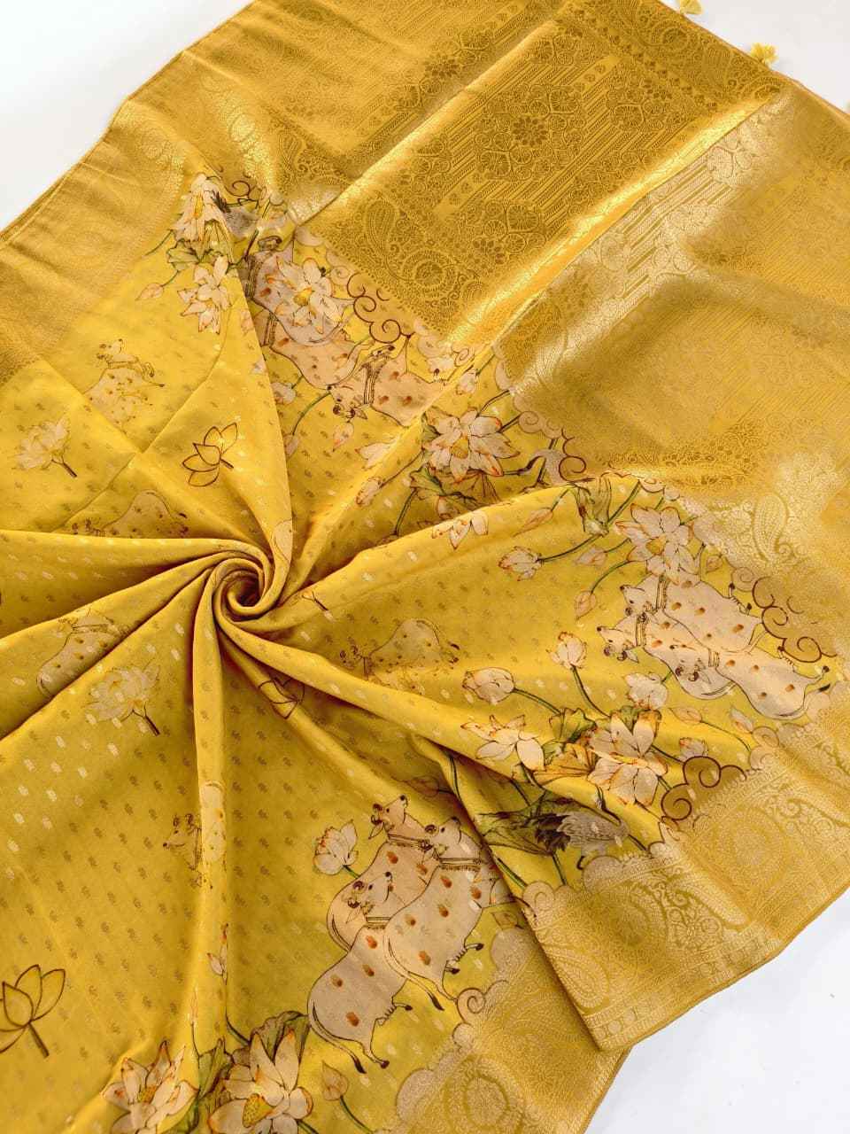 VISCOSE GEORGETTE WEAVING DIGITAL PRINT SAREE AT WHOLESALE PRICE  