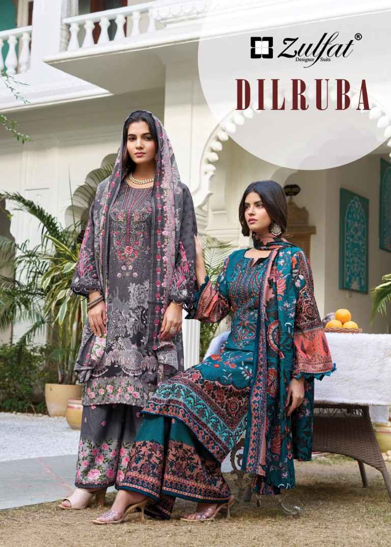 ZULFAT DILRUBA EXCLUSIVE DESIGNER RAYON HAND WORK DRESS MATERIAL AT WHOLESALE PRICE  