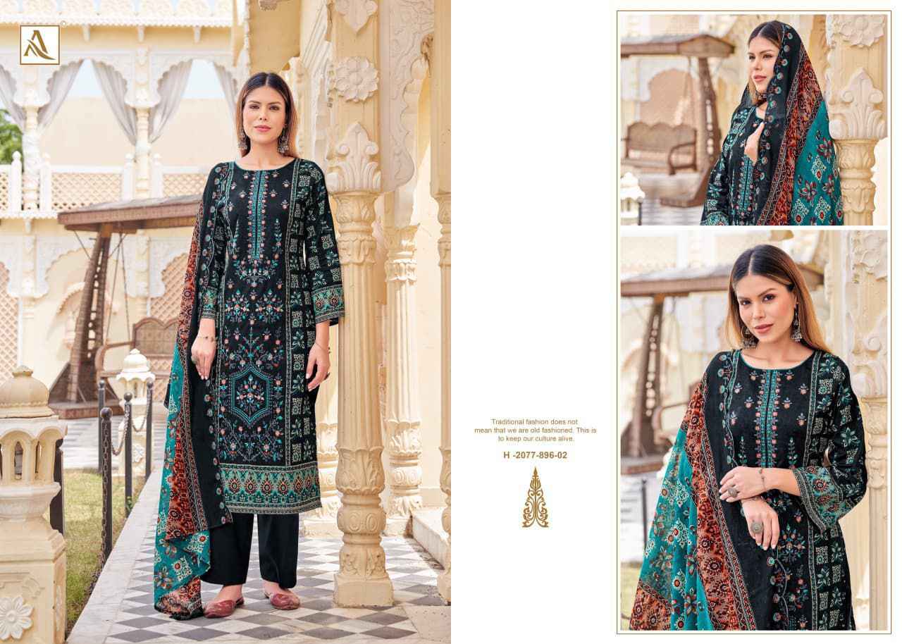 ALOK BIN SAEED VOL-12 PURE CAMBRIC COTTON PAKISTANI PRINT WITH FANCY EMBROIDERY DRESS MATERIAL