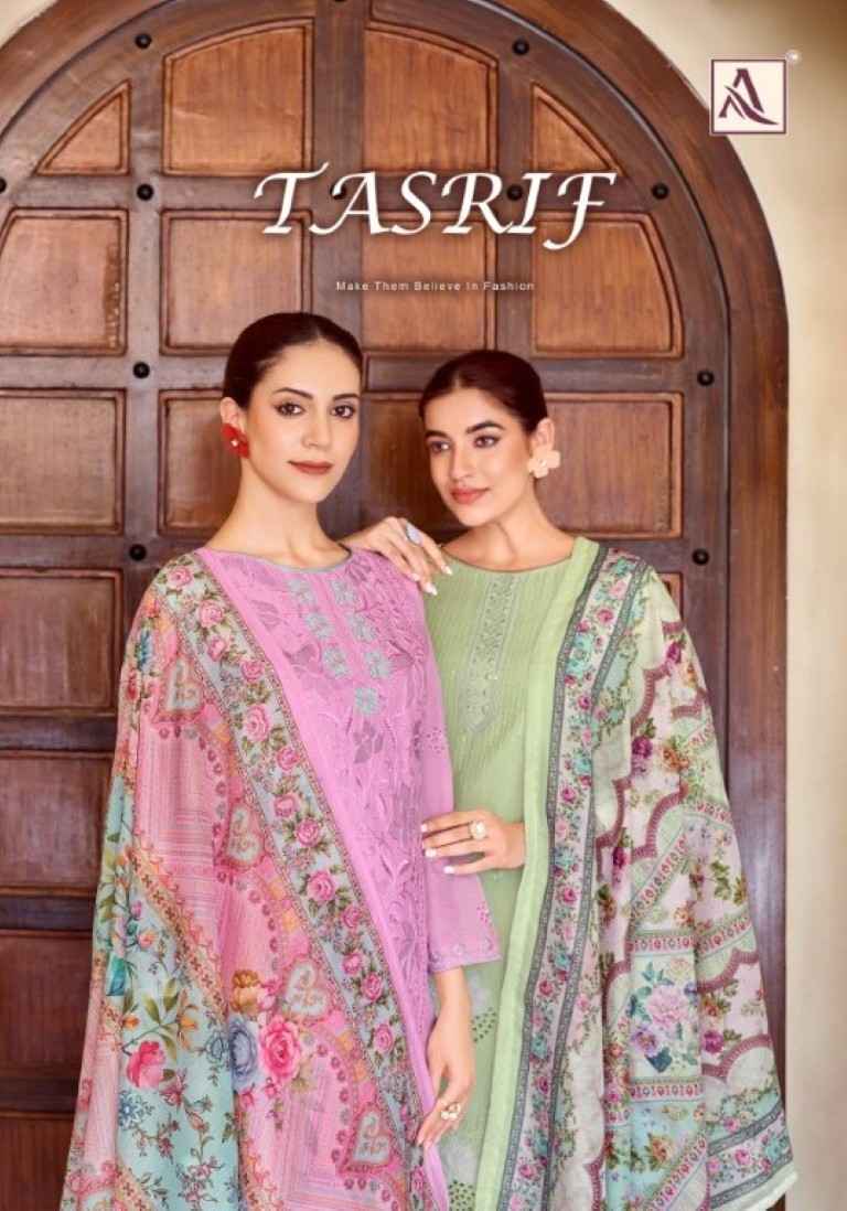 ALOK TASRIF PURE CAMBRIC LAWN COTTON DRESS MATERIAL AT WHOLESALE PRICE