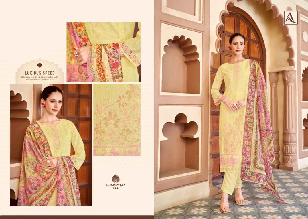 ALOK TASRIF PURE CAMBRIC LAWN COTTON DRESS MATERIAL AT WHOLESALE PRICE