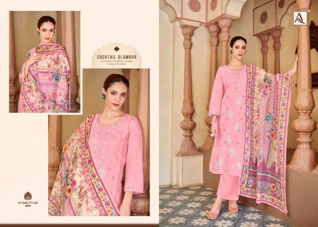 ALOK TASRIF PURE CAMBRIC LAWN COTTON DRESS MATERIAL AT WHOLESALE PRICE