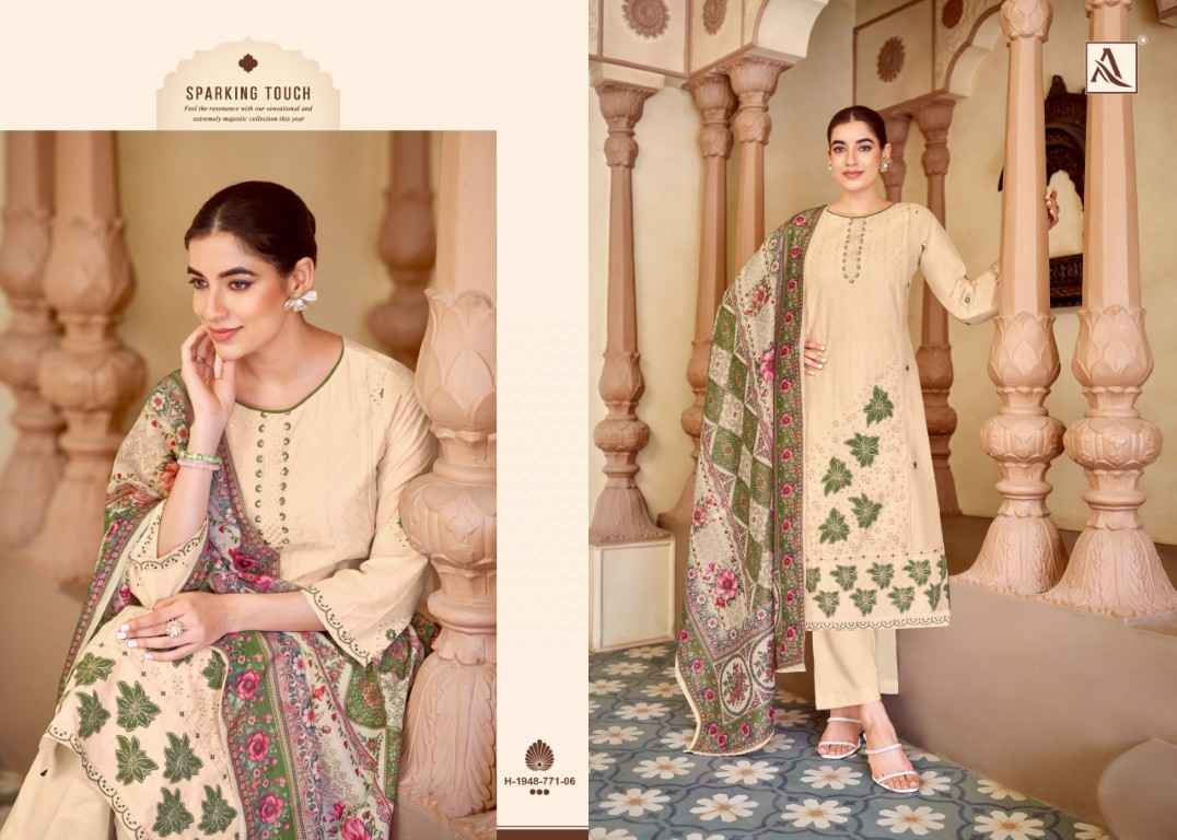 ALOK TASRIF PURE CAMBRIC LAWN COTTON DRESS MATERIAL AT WHOLESALE PRICE