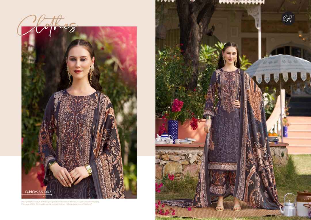 BELLIZA DILKHUSH VOL-3 PURE VISCOSE RAYON SELF EMBROIDERY DRESS MATERIAL AT WHOLESALE PRICE 