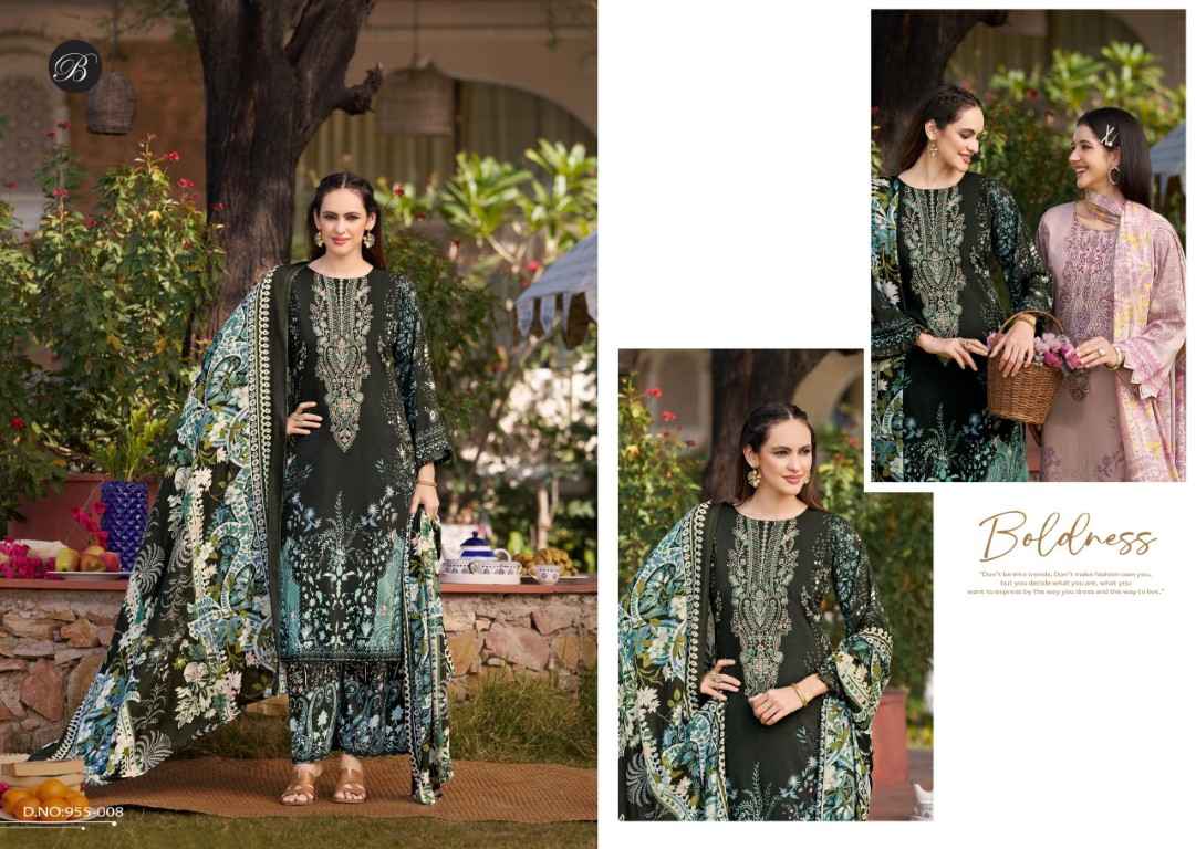 BELLIZA DILKHUSH VOL-3 PURE VISCOSE RAYON SELF EMBROIDERY DRESS MATERIAL AT WHOLESALE PRICE 