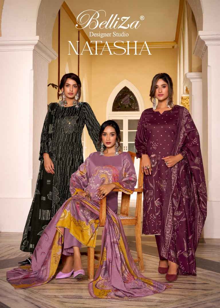 BELLIZA NATASHA PURE JAM COTTON PREMIUM DRESS MATERIAL AT WHOLESALE PRICE