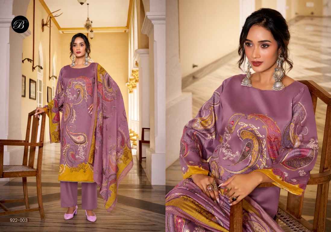 BELLIZA NATASHA PURE JAM COTTON PREMIUM DRESS MATERIAL AT WHOLESALE PRICE
