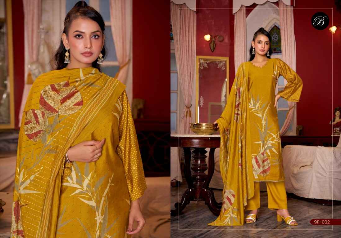 BELLIZA PARNIKA PURE MODEL VISCOSE MUSLIN FOIL PRINT DRESS MATERIAL AT WHOLESALE PRICE 