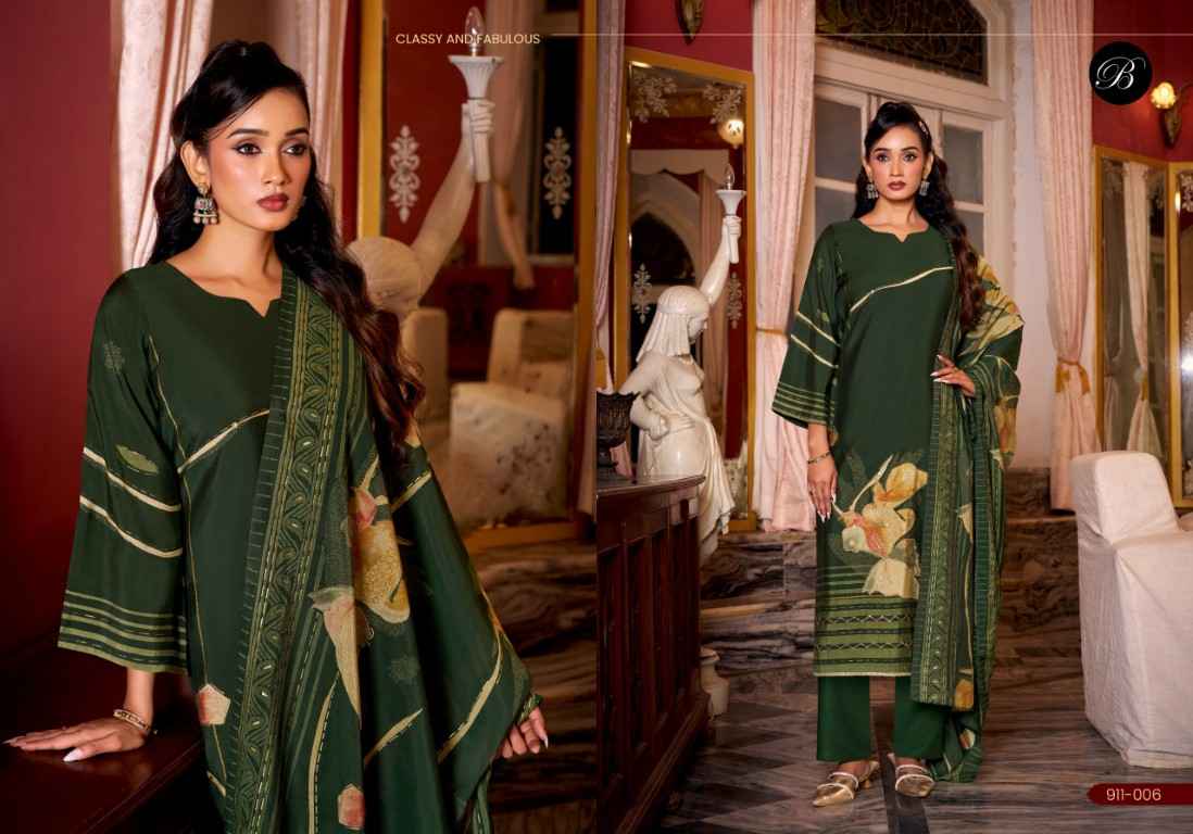 BELLIZA PARNIKA PURE MODEL VISCOSE MUSLIN FOIL PRINT DRESS MATERIAL AT WHOLESALE PRICE 